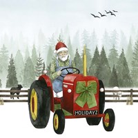 Country Santa I Framed Print
