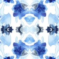 Blue Kaleidoscope I Framed Print