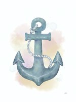 Watercolor Anchor Framed Print