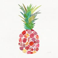 Tropical Fun Pineapple I Framed Print