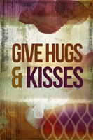 Give Hugs & Kisses Framed Print