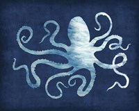 Octopus Blues Framed Print