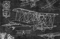 Vintage Aviation II Framed Print