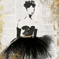 Lady in Black II Framed Print