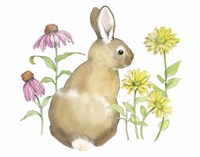 Wildflower Bunnies I Framed Print