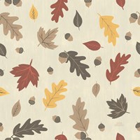 Autumn Garden Pattern IVA Framed Print