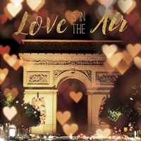 Love is in the Air Arc de Triomphe Framed Print