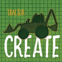 Tractor Create Framed Print
