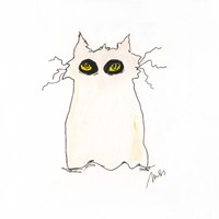 Ghost Cat Framed Print
