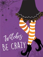 Witches Be Crazy Framed Print