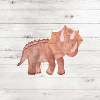 Water Color Dino Framed Print