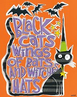 Bats and Black Cats II Framed Print