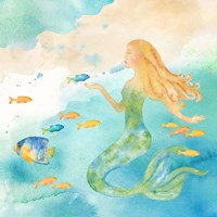 Sea Splash Mermaid II Framed Print