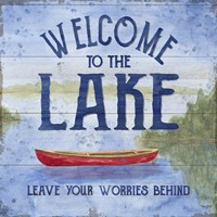 Lake Living III (welcome lake) Framed Print