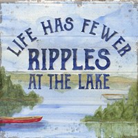 Lake Living IV (ripples) Framed Print