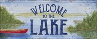 Lake Living Panel I (welcome lake) Framed Print