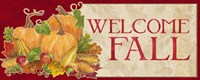 Fall Harvest Welcome Fall sign Framed Print