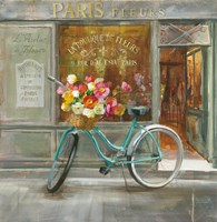 French Flowershop Framed Print