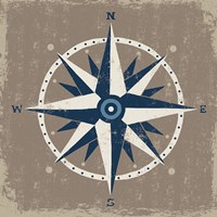 Nautical Compass Framed Print