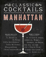 Classic Cocktail Manhattan Framed Print