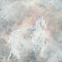 Blush Horses II Framed Print