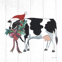 Holiday Farm Animals IV Framed Print