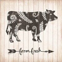 Farm Fresh Cow Framed Print