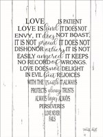 Love is Patient Framed Print