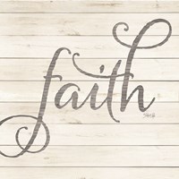Simple Words - Faith Framed Print