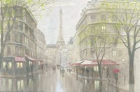 Pale Impression of Paris Framed Print