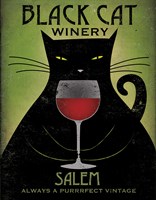 Black Cat Winery Salem Framed Print