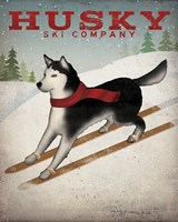 Husky Ski Co Framed Print