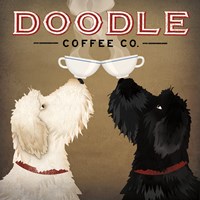 Doodle Coffee Double IV Framed Print