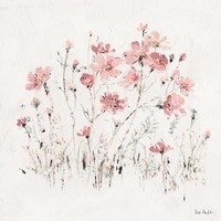 Wildflowers II Pink Framed Print