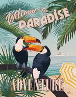 Welcome to Paradise II Framed Print