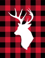 Deer Lumberjack Framed Print