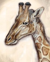 Giraffe Portrait Framed Print