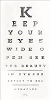 Eye Chart II Framed Print
