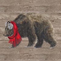 Warm in the Wilderness Bear Framed Print