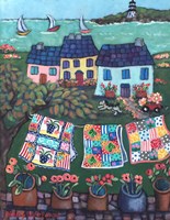 Cottages and Quilts Fine Art Print