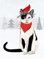 Christmas Cats & Dogs VI Framed Print