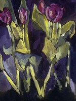 Violet Spring Flowers I Framed Print