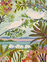 Birds in the Garden I Framed Print