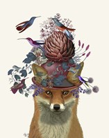 Fox Birdkeeper with Artichoke Framed Print