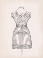 Antique Dress Form I Framed Print
