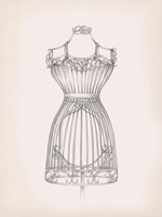 Antique Dress Form II Framed Print