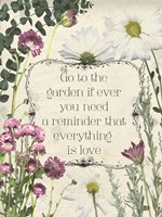 Pressed Floral Quote II Framed Print