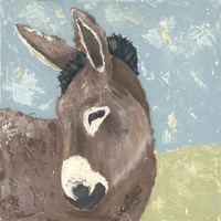 Farm Life-Donkey Framed Print