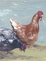 Farm Life-Chickens I Framed Print