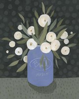 Mason Jar Bouquet II Framed Print